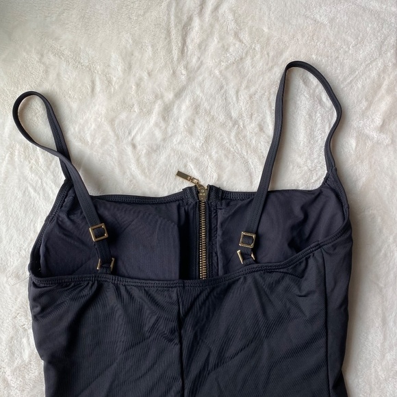 New! La Blanca Swim one piece black suit 19690 - Picture 9 of 16